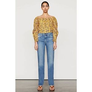 NWT Frame off the shoulder billow top In python size small